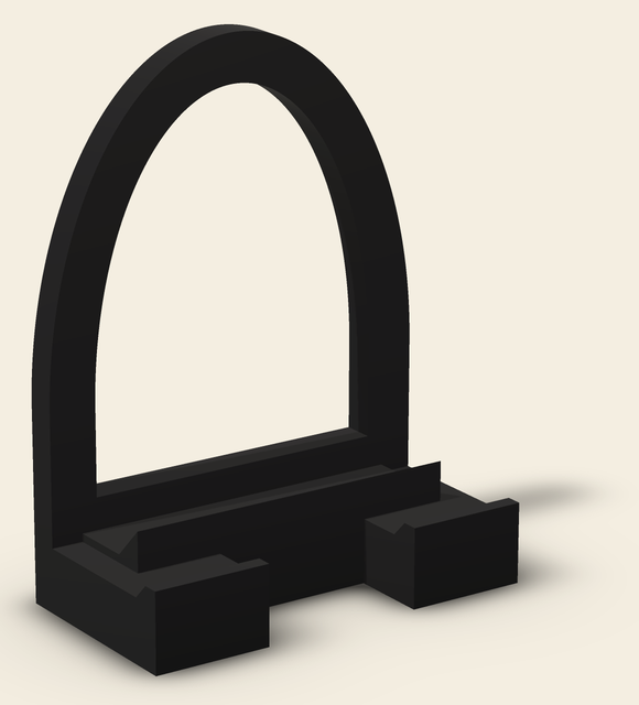 Universal card display stand in black